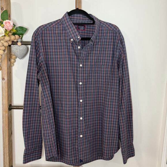 Untuckit Mens Long Sleeve‎ Button Down Dress Shirt Size X Large - Picture 2 of 7